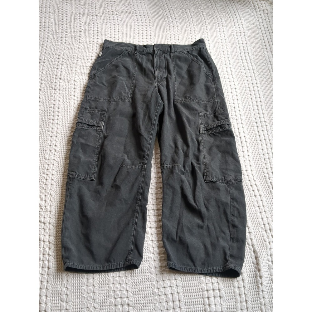 Citizens Of Humanity Marcelle Cargo Low Slung  Pants Size 31 Faded Black 33X25